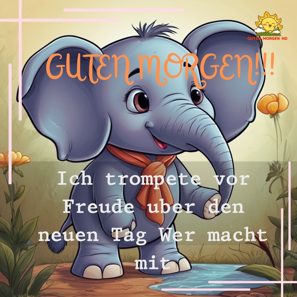 guten morgen bilder elefant neu kostenlos 24