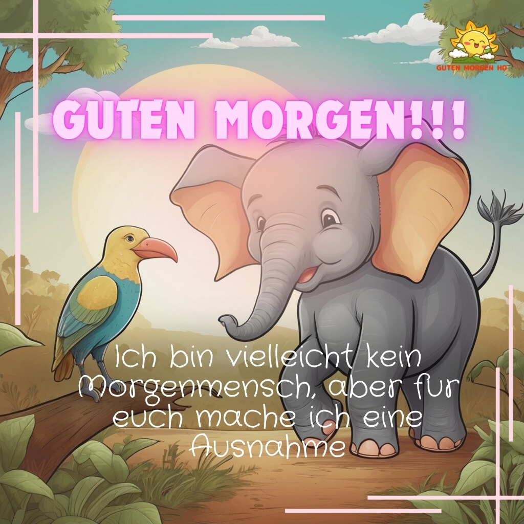 guten morgen bilder elefant neu kostenlos 26