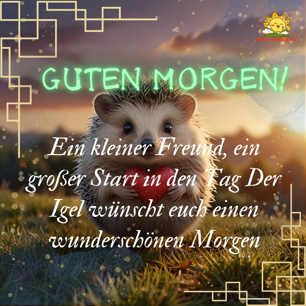 guten morgen bilder igel neu kostenlos 17