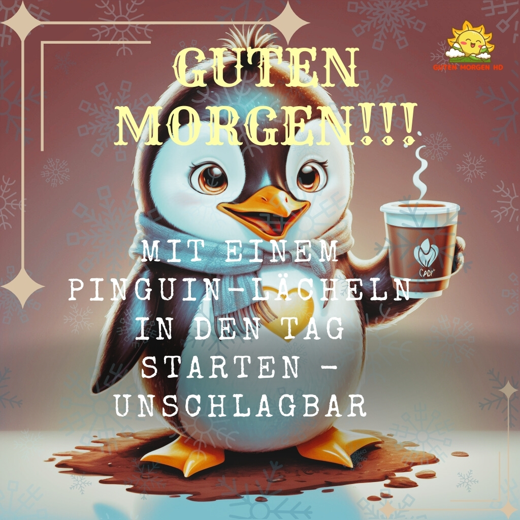 guten morgen bilder pinguin neu kostenlos 14