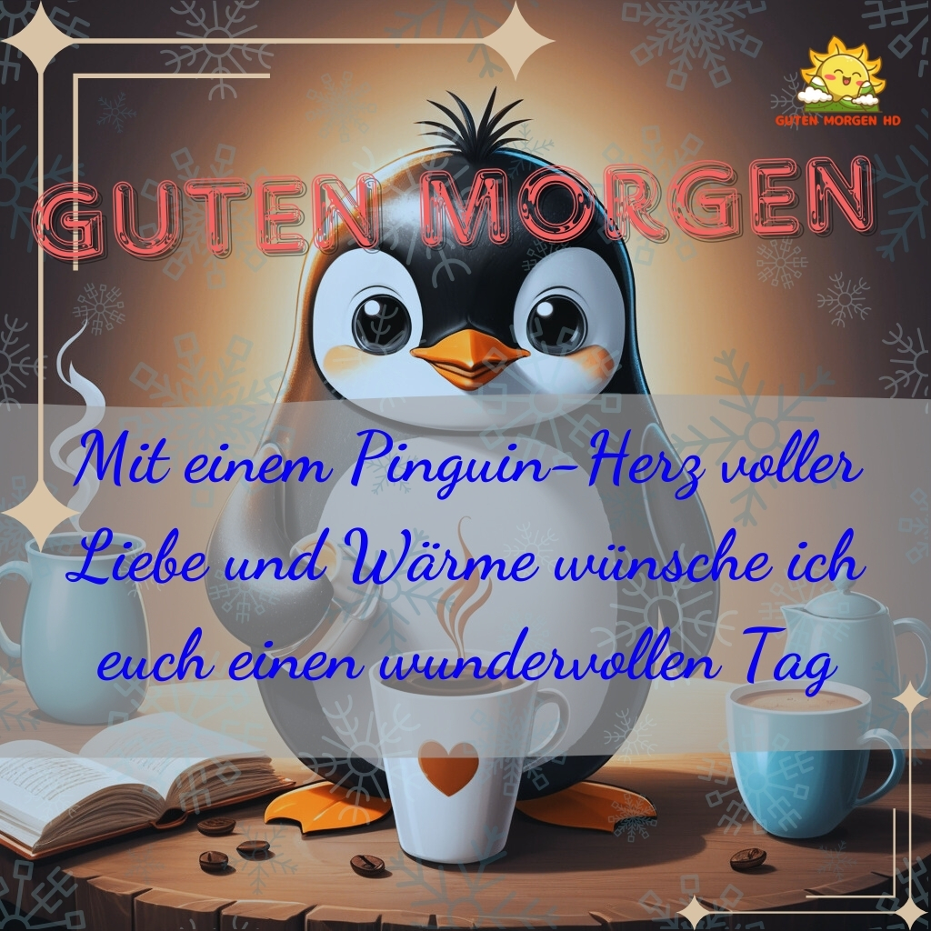 guten morgen bilder pinguin neu kostenlos 20