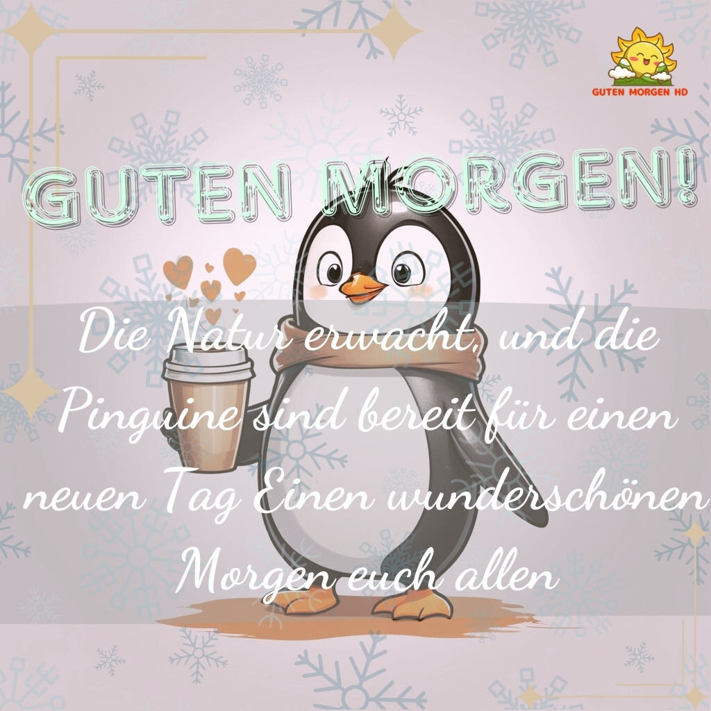 guten morgen bilder pinguin neu kostenlos 21